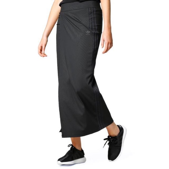 Adidas / “BH Long Skirt” Black Slit skirt XS - Picture 1 of 3